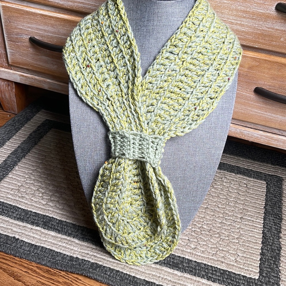Hand made crochet scarf - never worn
